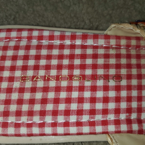 Bandolino Raffia Gingham Thong Toe Sandal, Size: 10, Tan Multi Color - Picture 9 of 9